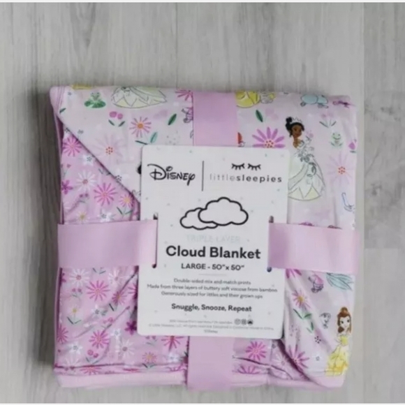 Little Sleepies Disney Princess Large Cloud Blanket